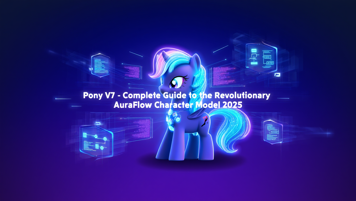 Pony V7 - Complete Guide to the Revolutionary AuraFlow Character Model tutorial banner