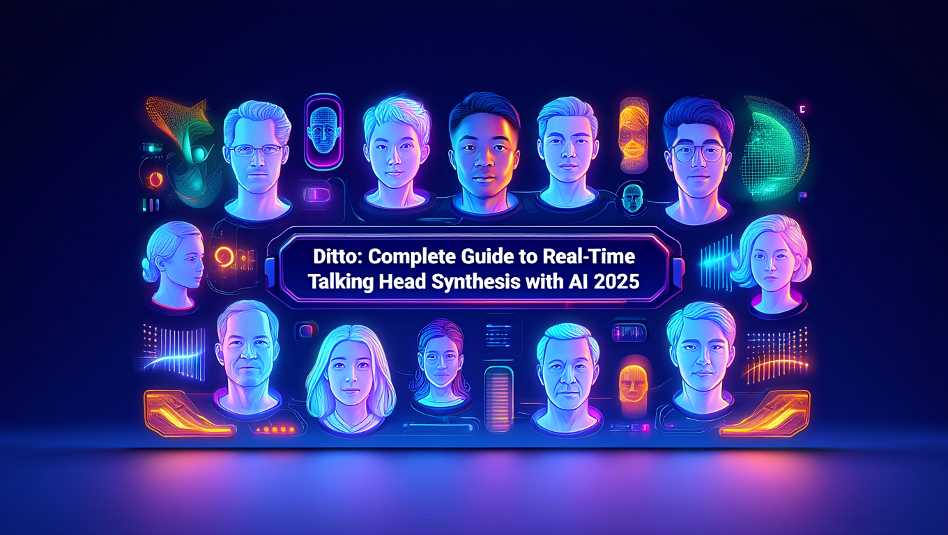 Ditto: Complete Guide to Real-Time Talking Head Synthesis with AI tutorial banner