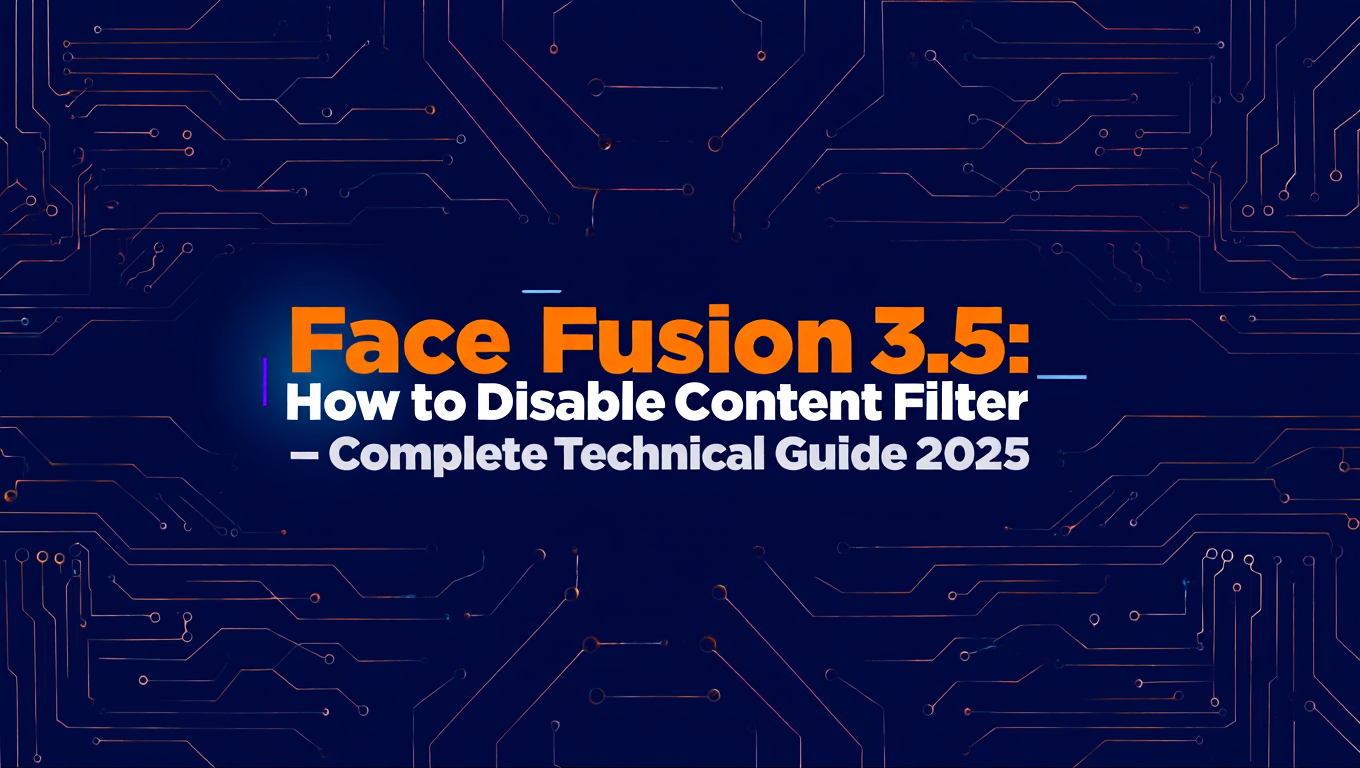 FaceFusion 3.5: How to Disable Content Filter - Complete Technical Guide tutorial banner