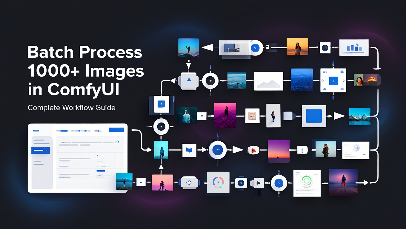 Batch Process 1000+ Images in ComfyUI - Complete Workflow Guide tutorial banner