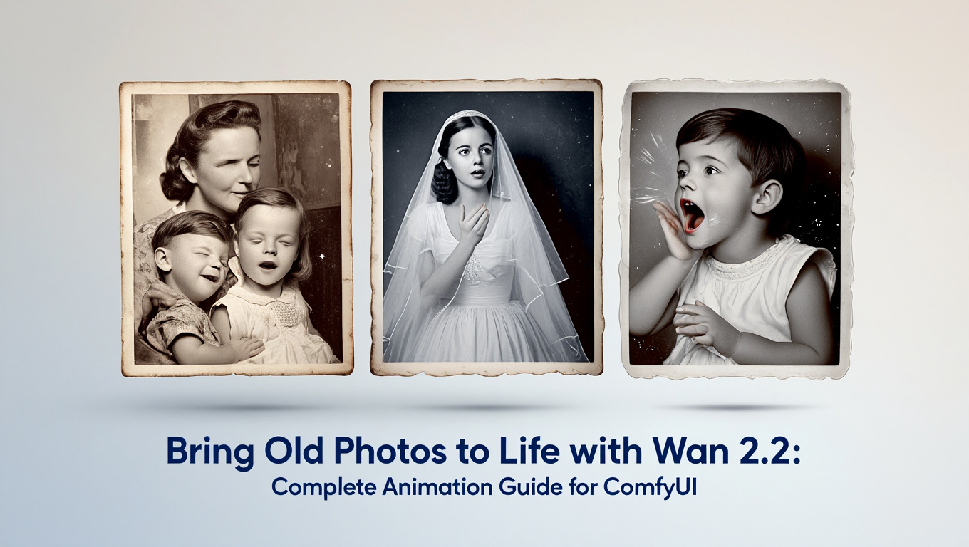 Bring Old Photos to Life with Wan 2.2: Complete Animation Guide for ComfyUI tutorial banner