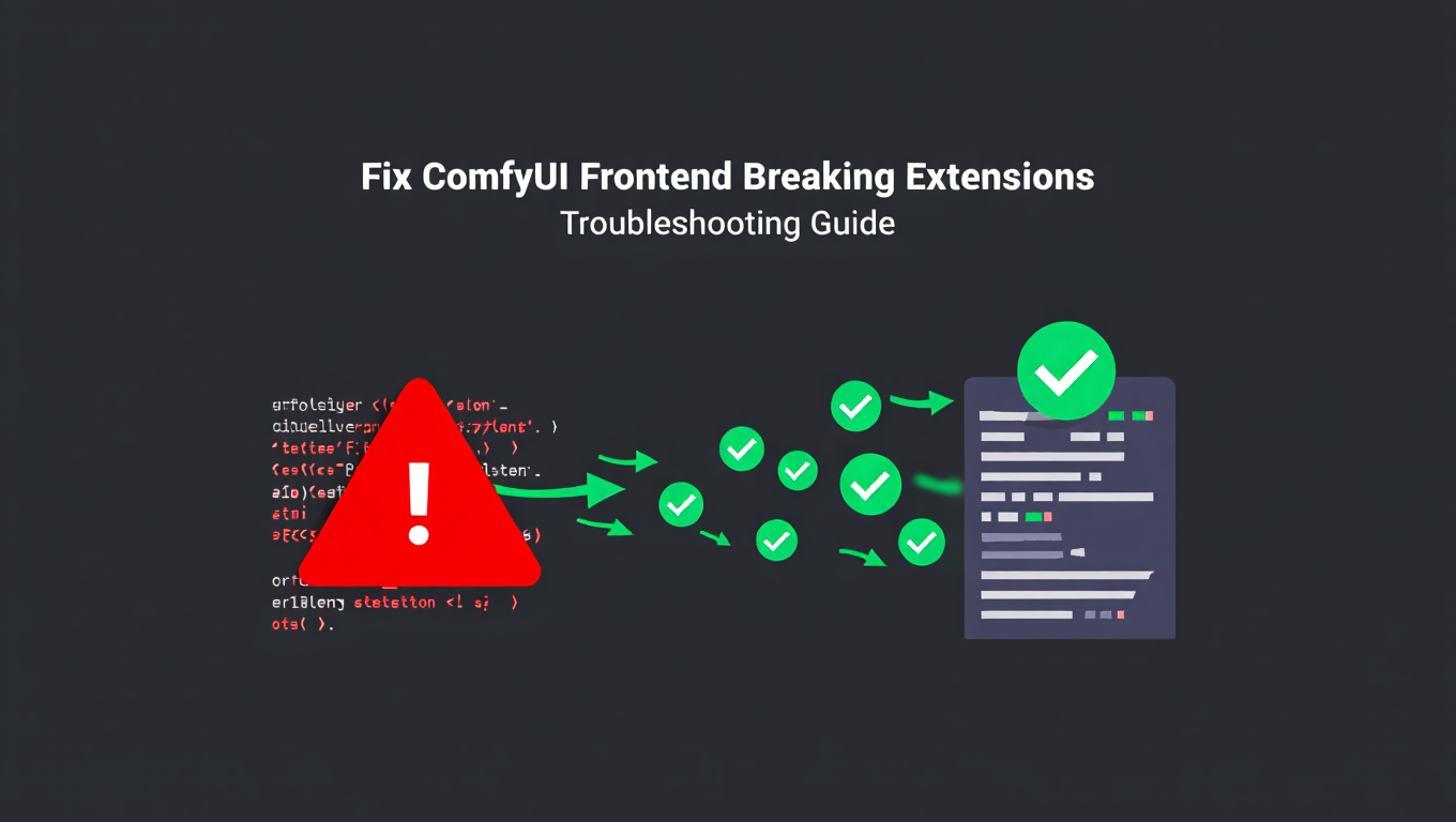 Fix ComfyUI Frontend Breaking Extensions - Troubleshooting Guide tutorial banner