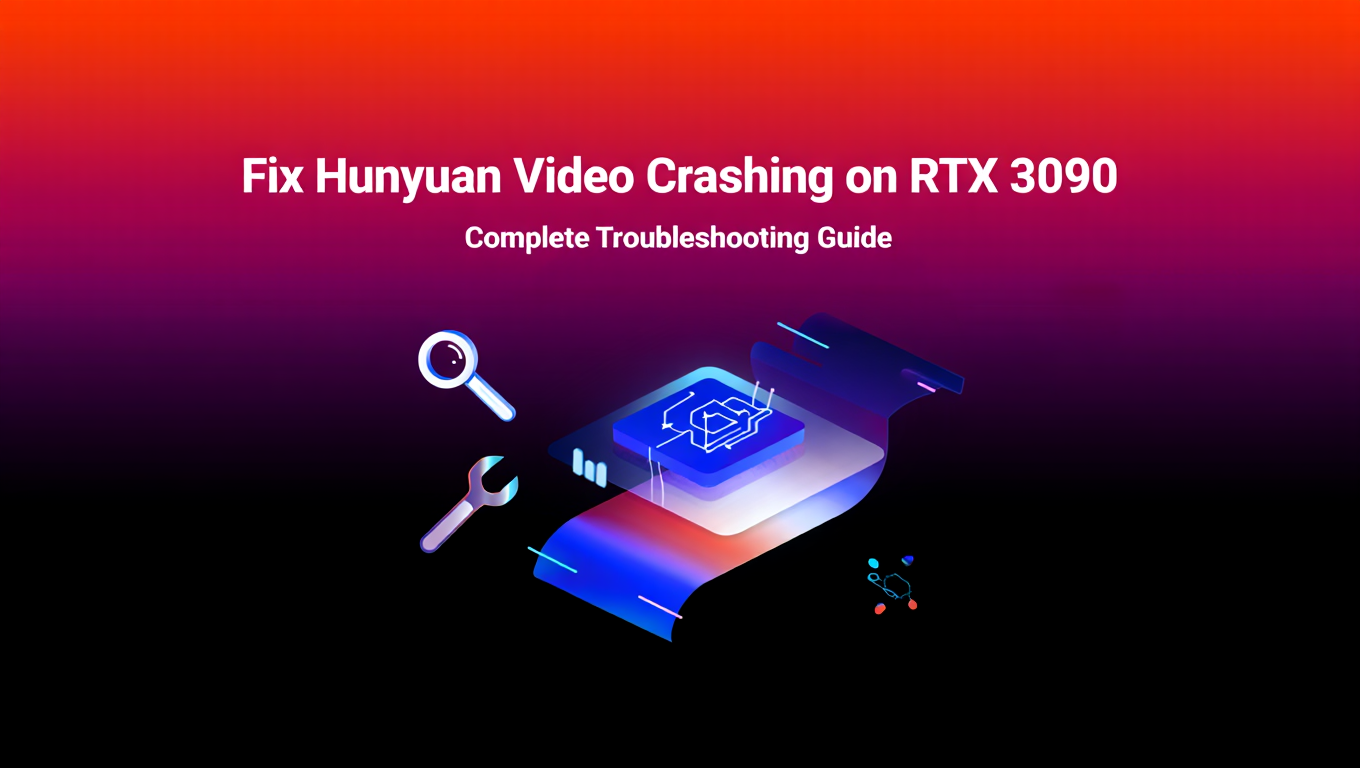 Fix Hunyuan Video Crashing on RTX 3090 - Complete Troubleshooting Guide tutorial banner