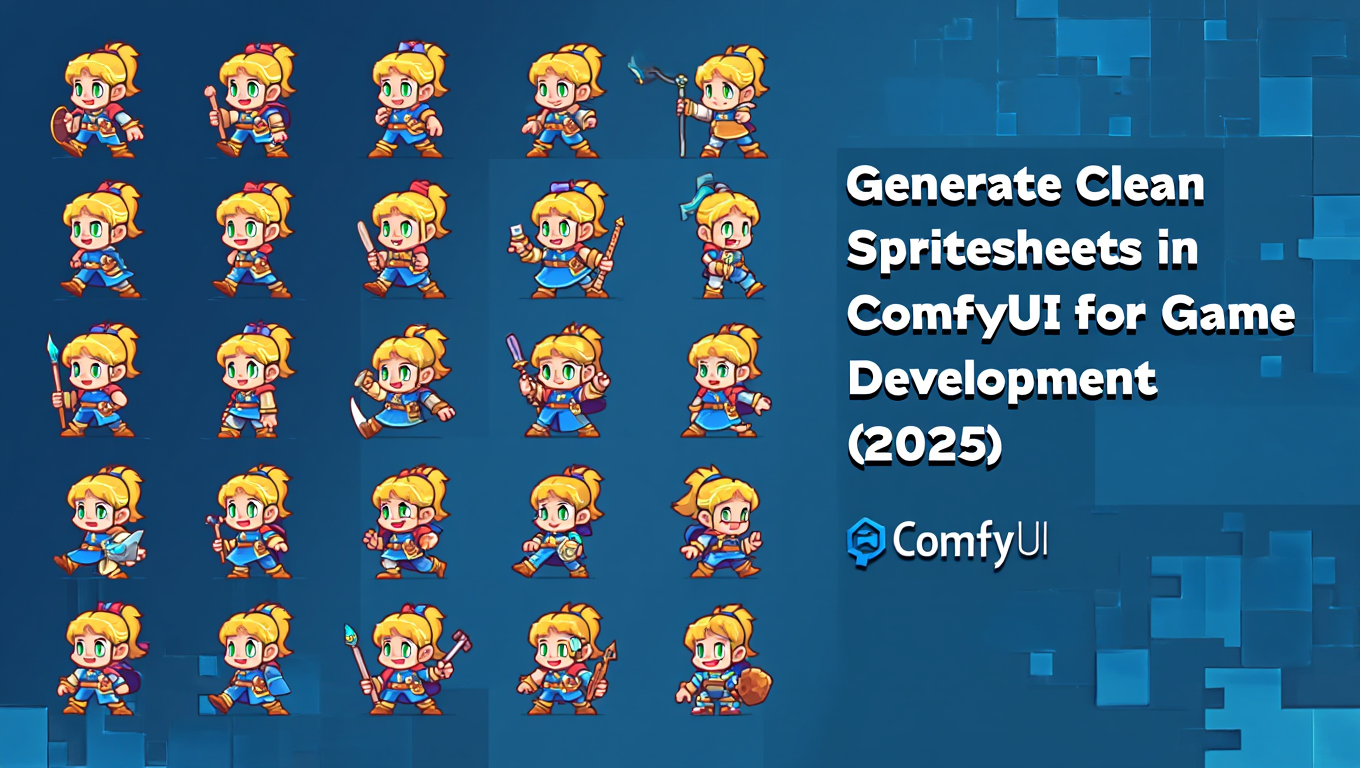 Generate Clean Spritesheets in ComfyUI for Game Development (2025) featured image