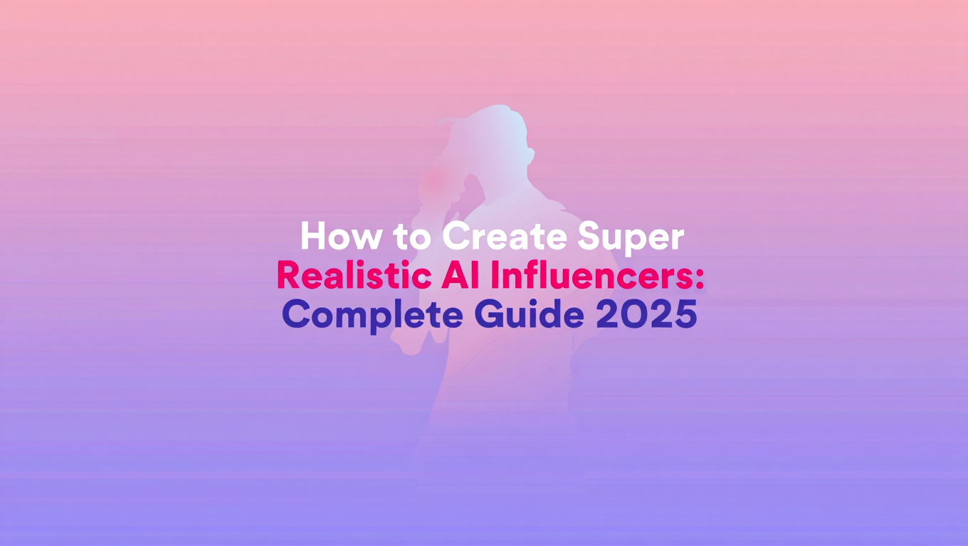 How to Create Super Realistic AI Influencers: Complete Guide tutorial banner