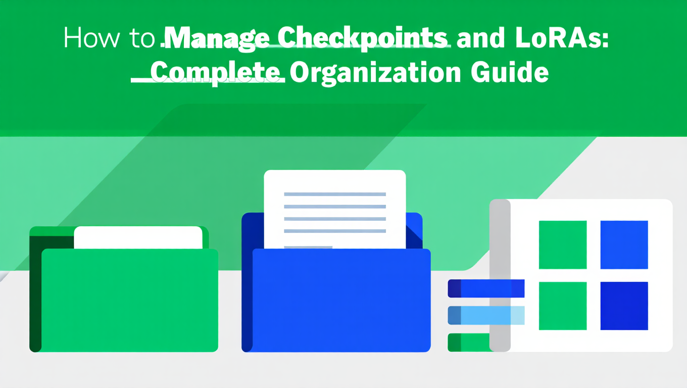 How to Manage Checkpoints and LoRAs: Complete Organization Guide tutorial banner