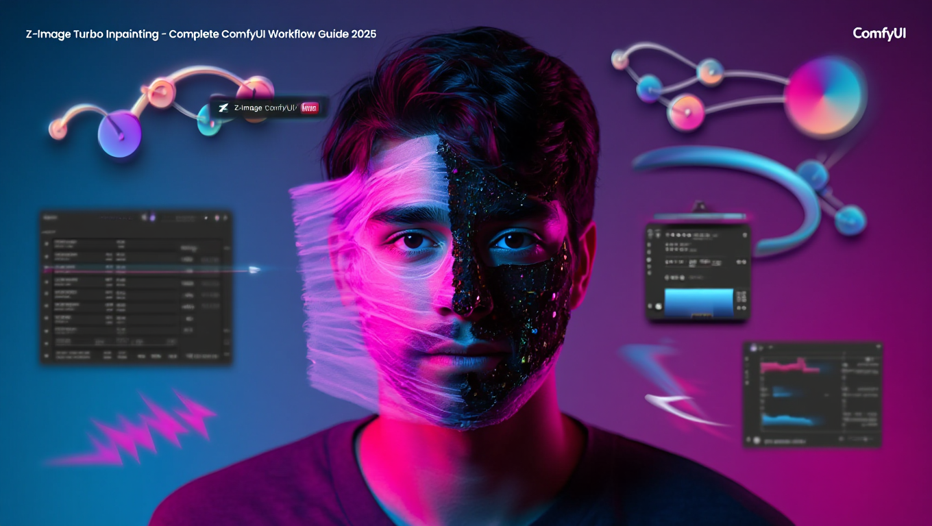 Z-Image Turbo Inpainting - Complete ComfyUI Workflow Guide tutorial banner