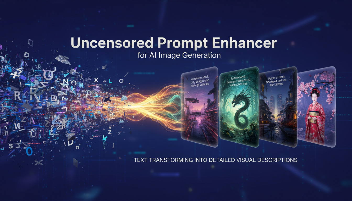 Uncensored prompt enhancer for AI image generation