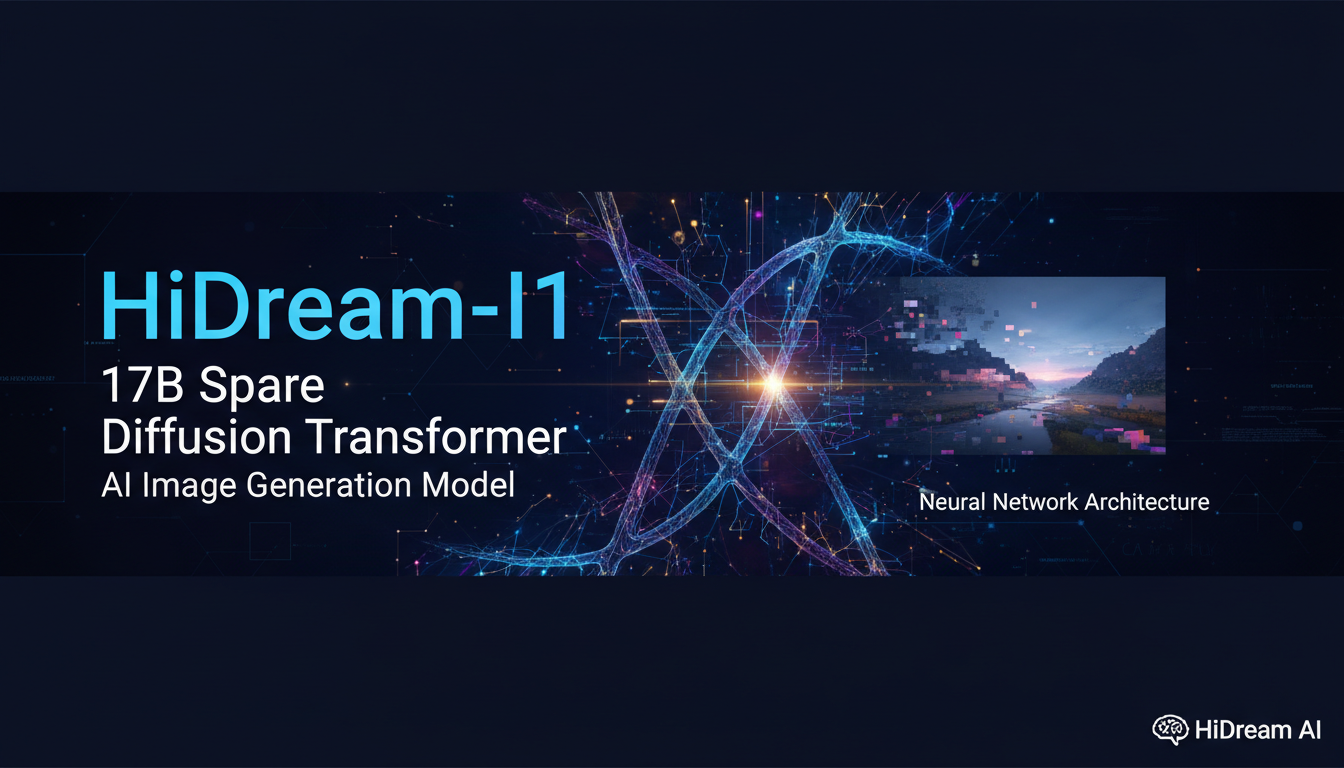 HiDream-I1 Sparse DiT model generating high quality images