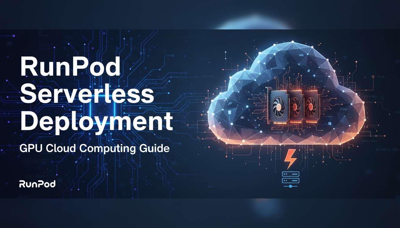 RunPod Serverless deployment dashboard showing GPU endpoints and scaling configuration