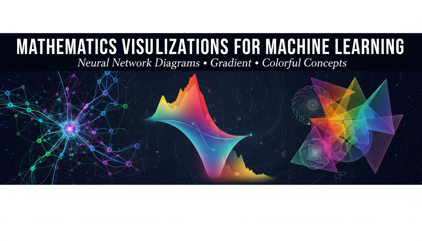 Mathematical visualizations for machine learning concepts