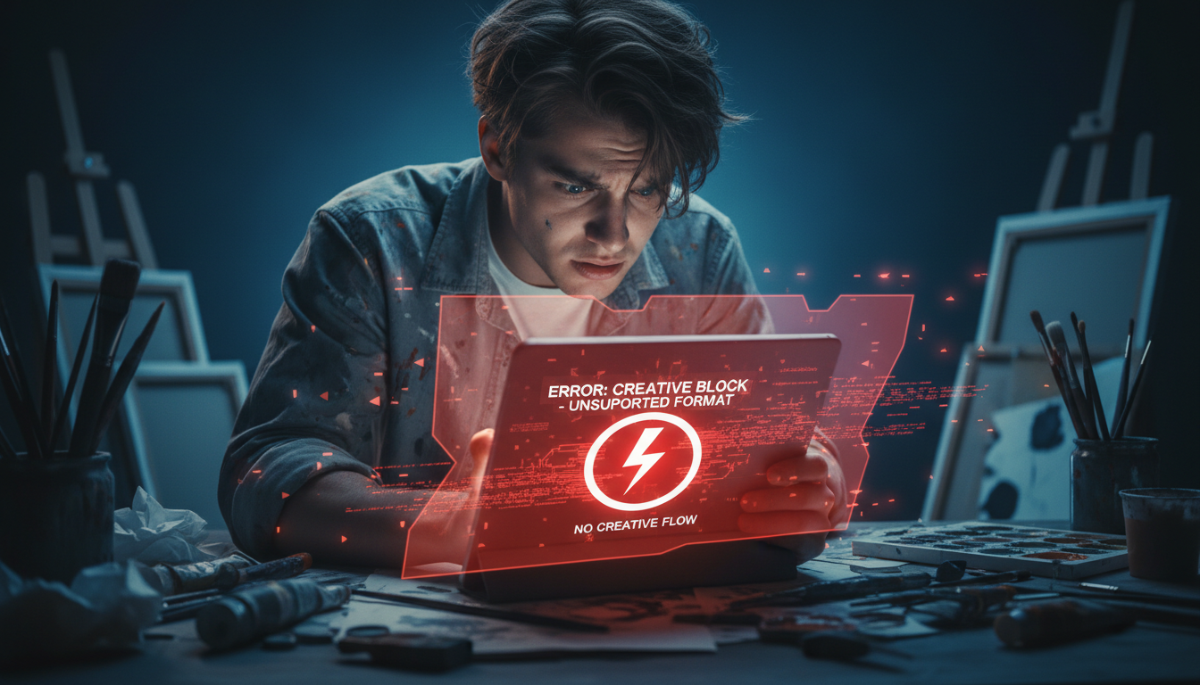 Frustrated artist facing AI content filter blocks