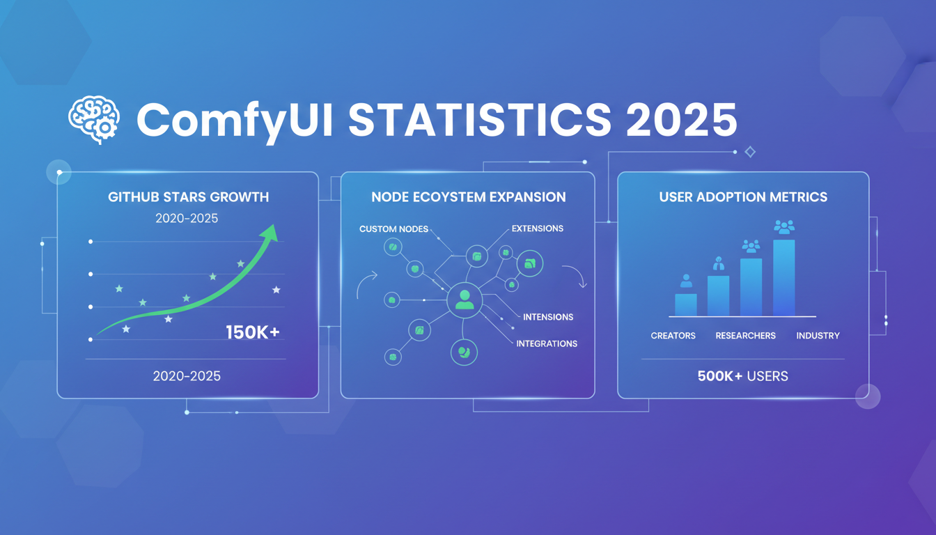 ComfyUI statistics and usage data visualization 2025