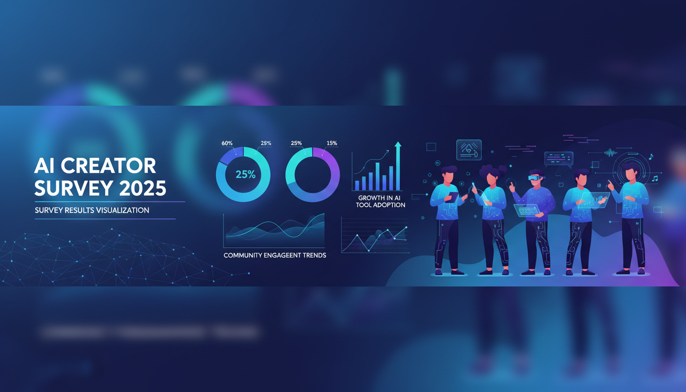 AI creator survey results 2025 infographic