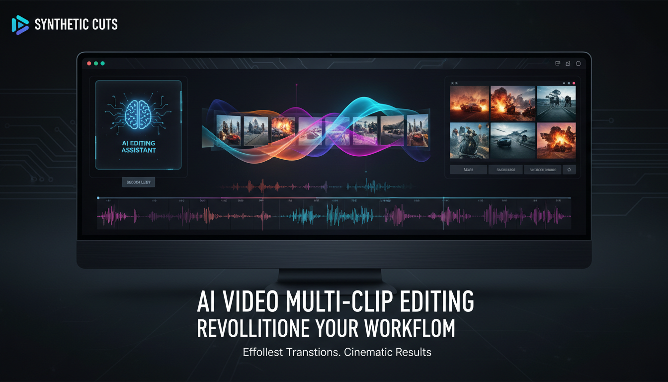 AI video multi-clip editing workflow guide for easy transitions