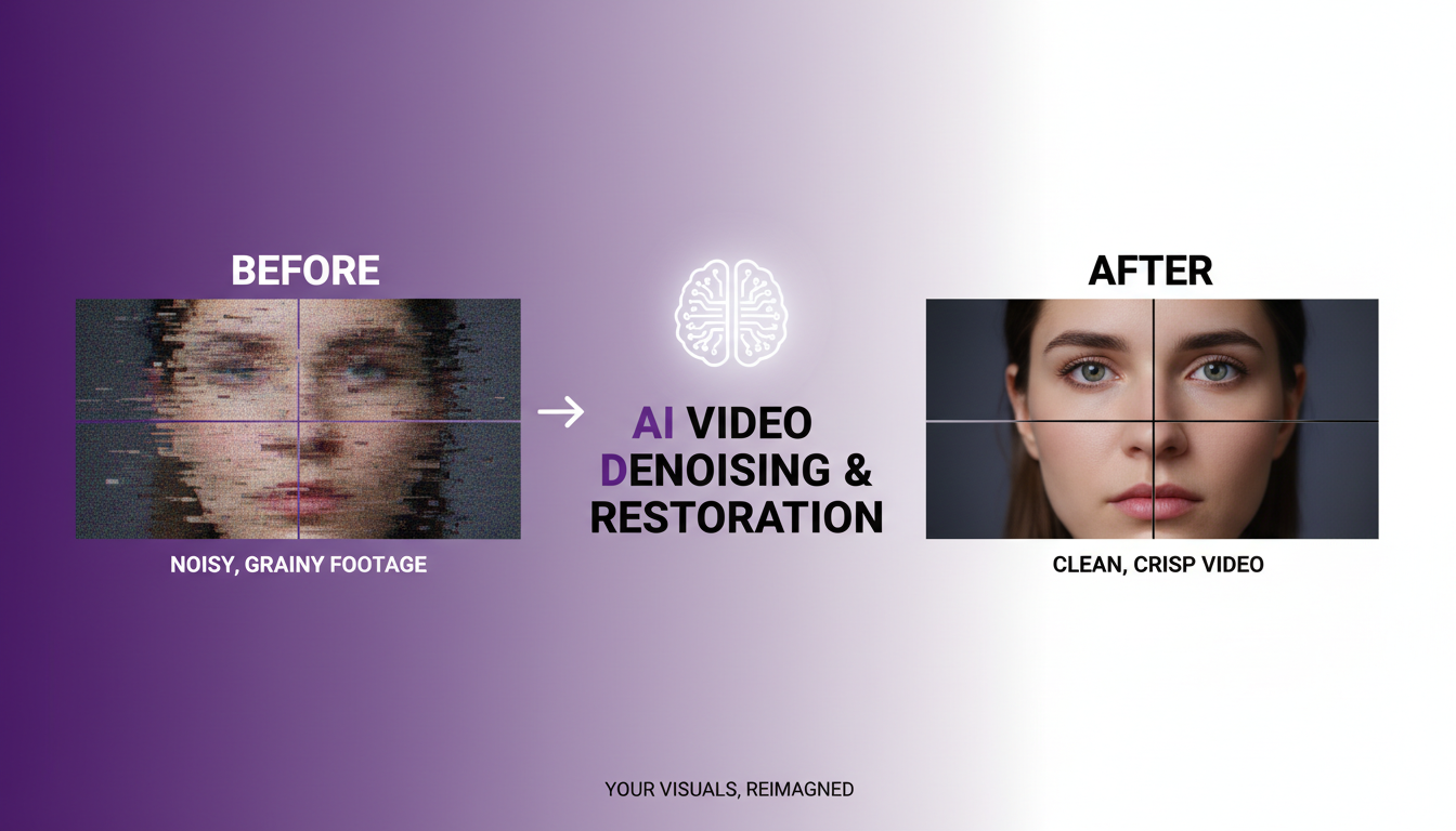 AI video denoising and restoration complete guide for fixing noisy footage
