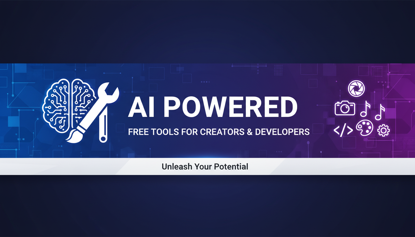 Free AI tools collection for creators and developers