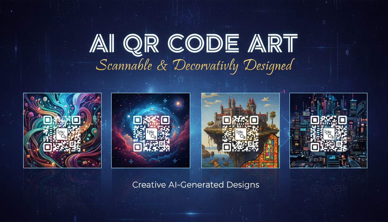 AI-generated artistic QR codes with creative designs that remain scannable