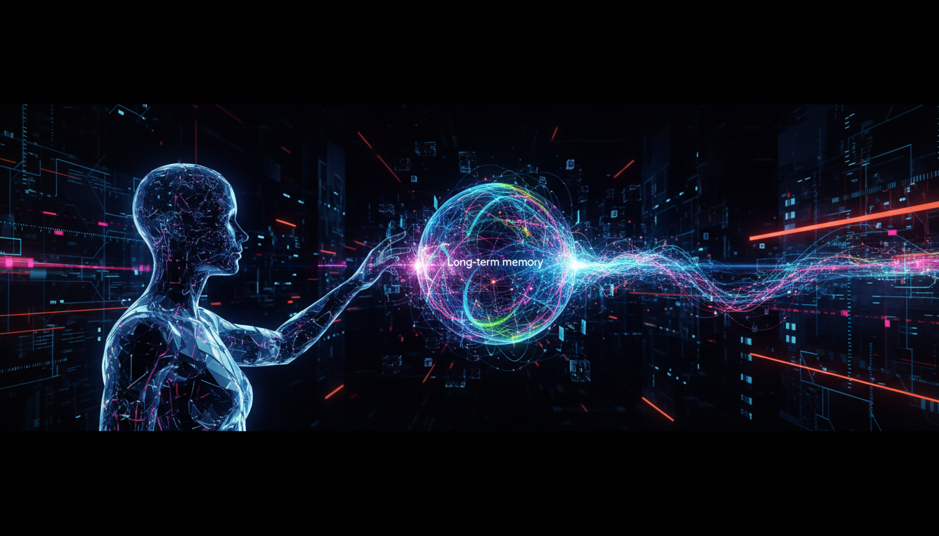 AI companion long-term memory and context retention system architecture diagram