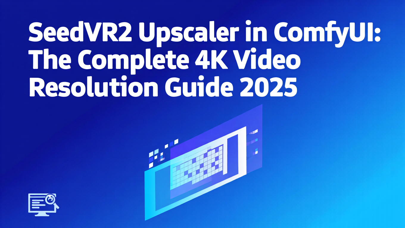 SeedVR2 Upscaler in ComfyUI: Der Komplette 4K Video-Auflösungs-Guide 2025 - Complete ComfyUI guide and tutorial