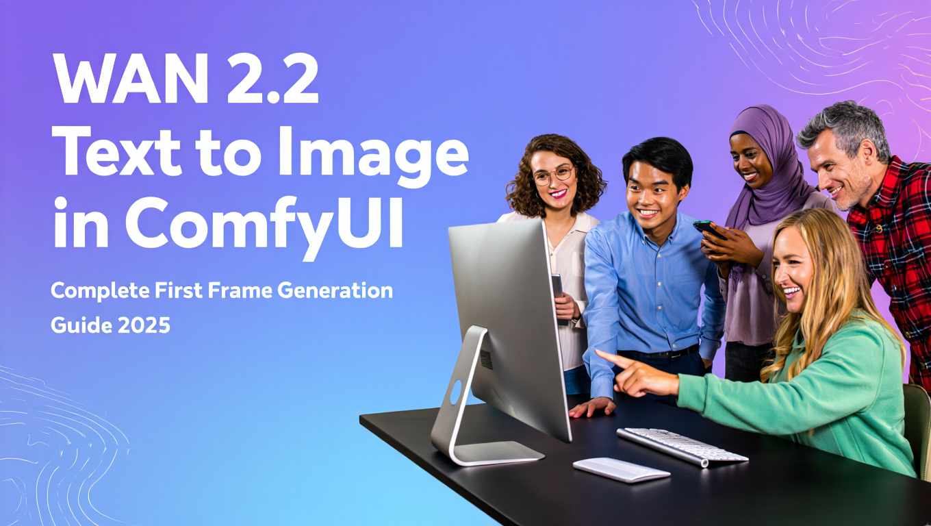 WAN 2.2 Text to Image in ComfyUI: Complete First Frame Generation Guide 2025 - Tutorial tagged with Text to Image