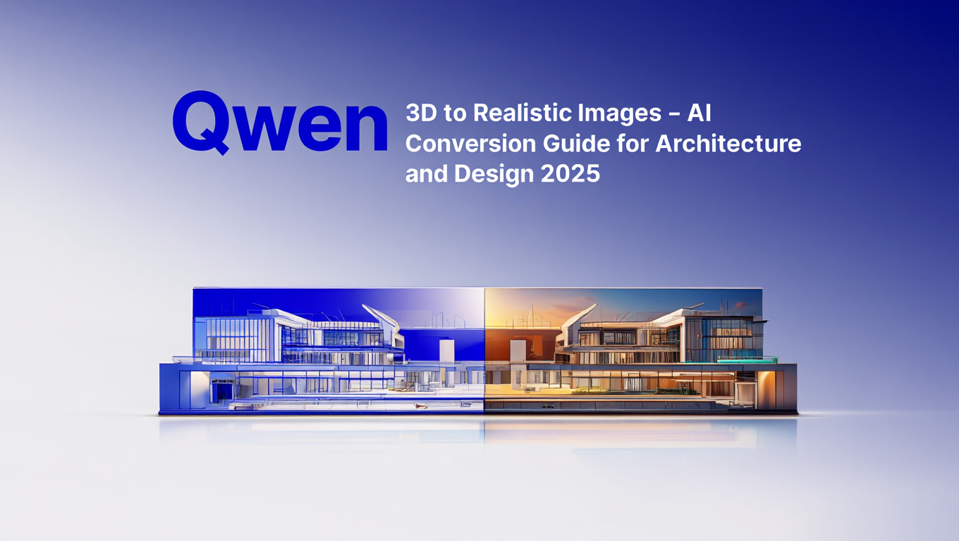 Qwen 3D से यथार्थवादी छवियां - वास्तुकला और डिज़ाइन के लिए AI रूपांतरण गाइड 2025