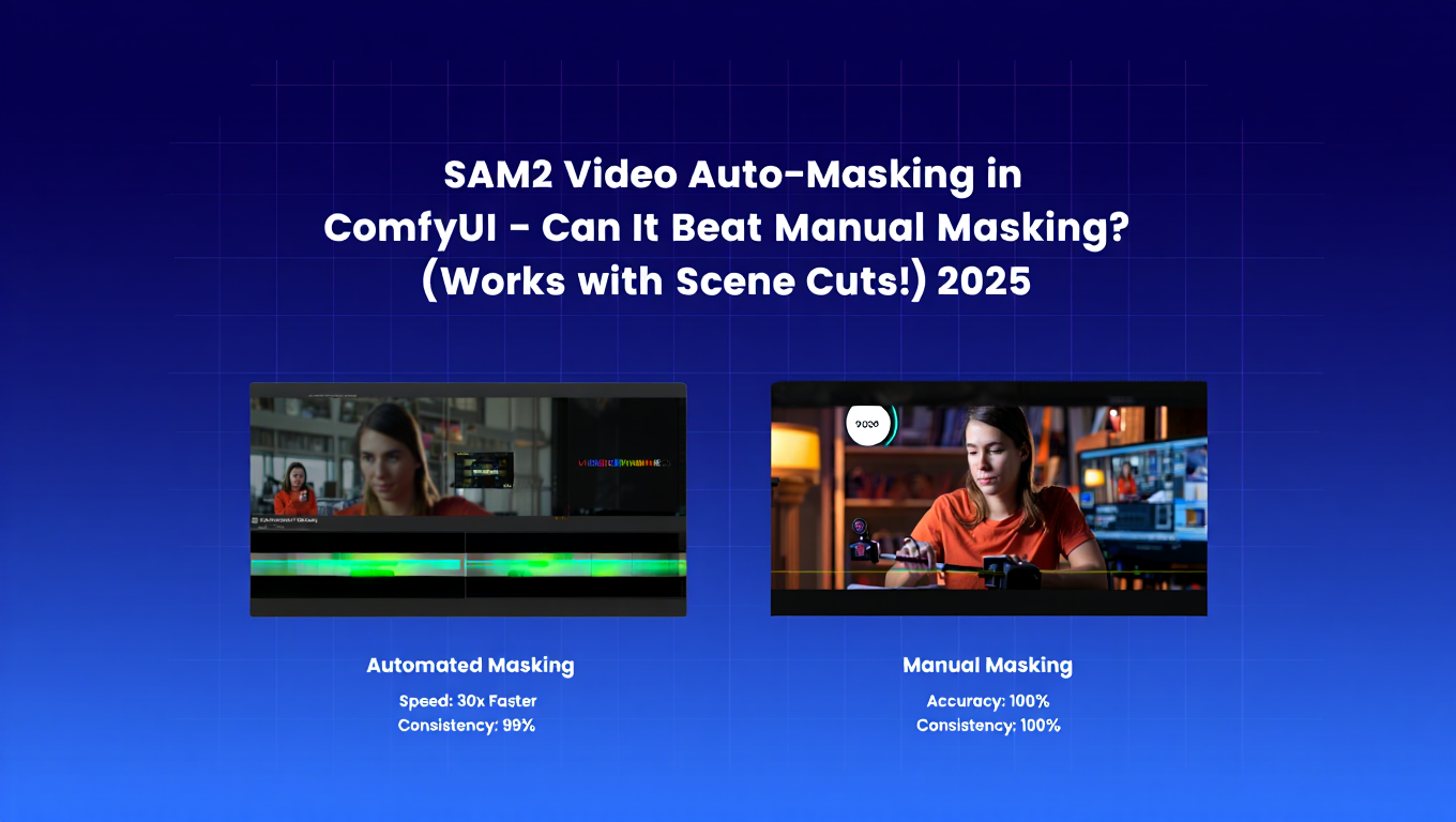 SAM2 Video Auto-Masking in ComfyUI - Can It Beat Manual Masking? (Works with Scene Cuts!) 2025 - Tutorial tagged with comfyui-video