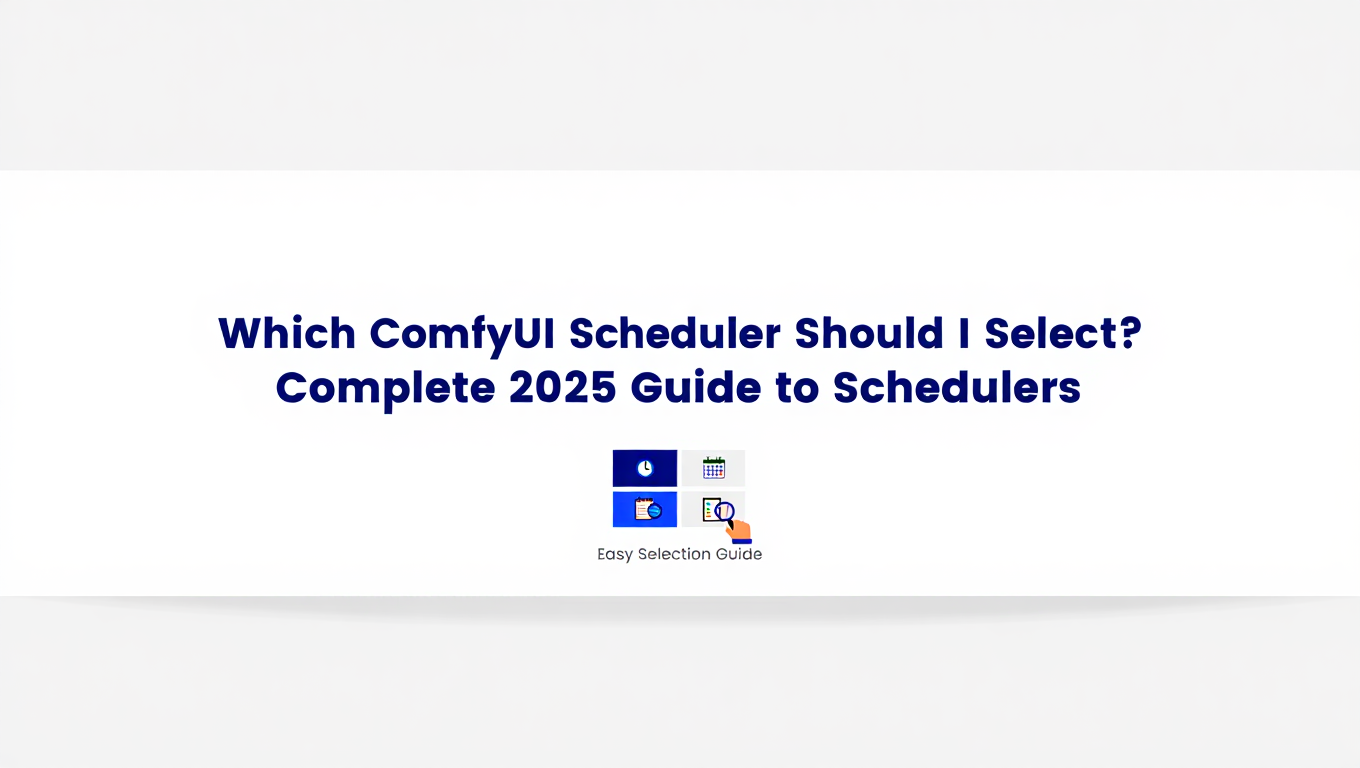 ¿Qué Scheduler de ComfyUI Debo Elegir? Guía Completa 2025 de Schedulers - Tutorial tagged with comfyui-optimization
