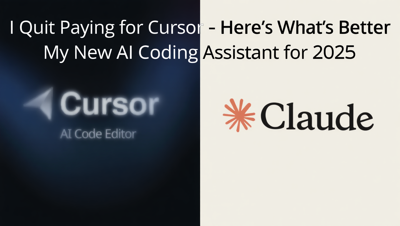 I Quit Paying for Cursor - Here's What's Better for Me Now (Claude Code in 2025)