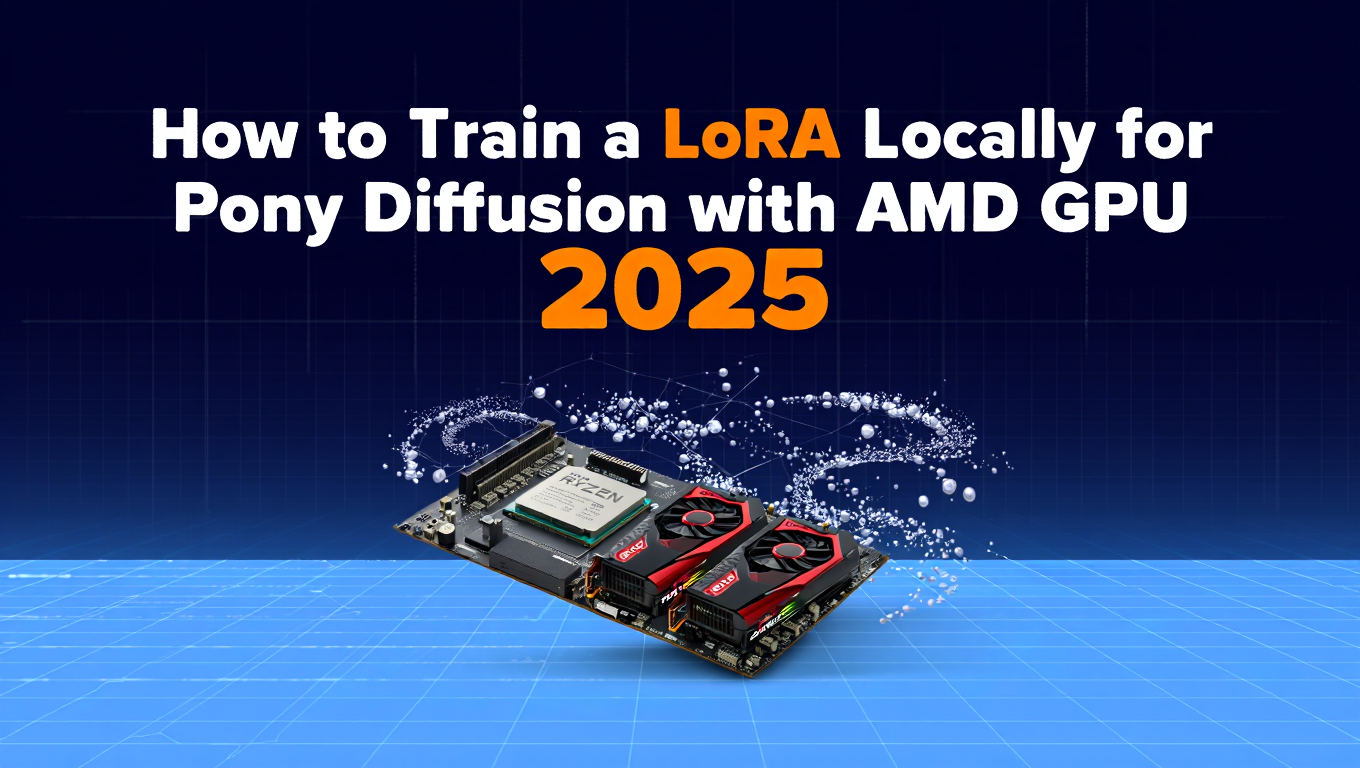 How to Train a LoRA Locally for Pony Diffusion with AMD GPU 2025 - Tutorial tagged with rocm