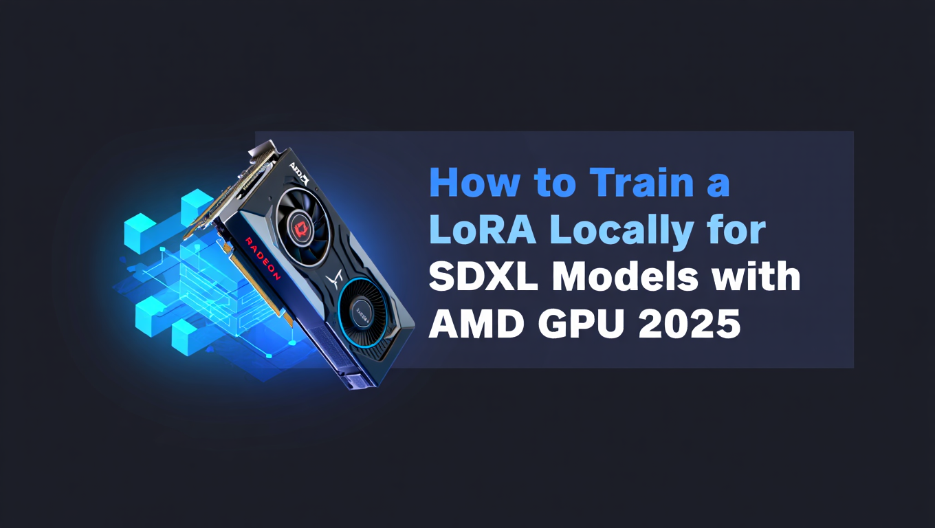How to Train a LoRA Locally for SDXL Models with AMD GPU 2025 - Tutorial tagged with rocm