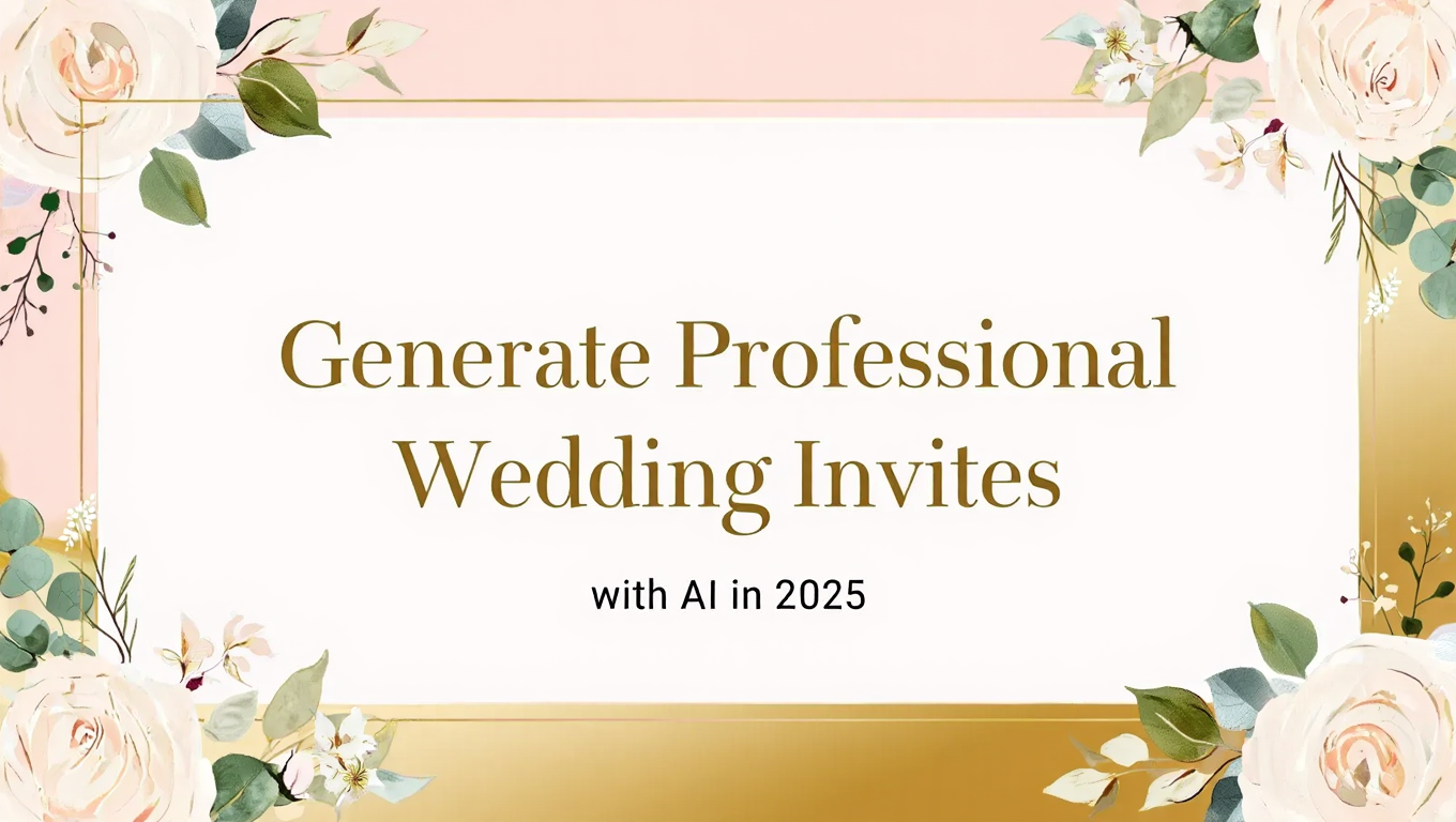 Generate Professional Wedding Invites with AI in 2025 - Complete AI Image Generation guide and tutorial