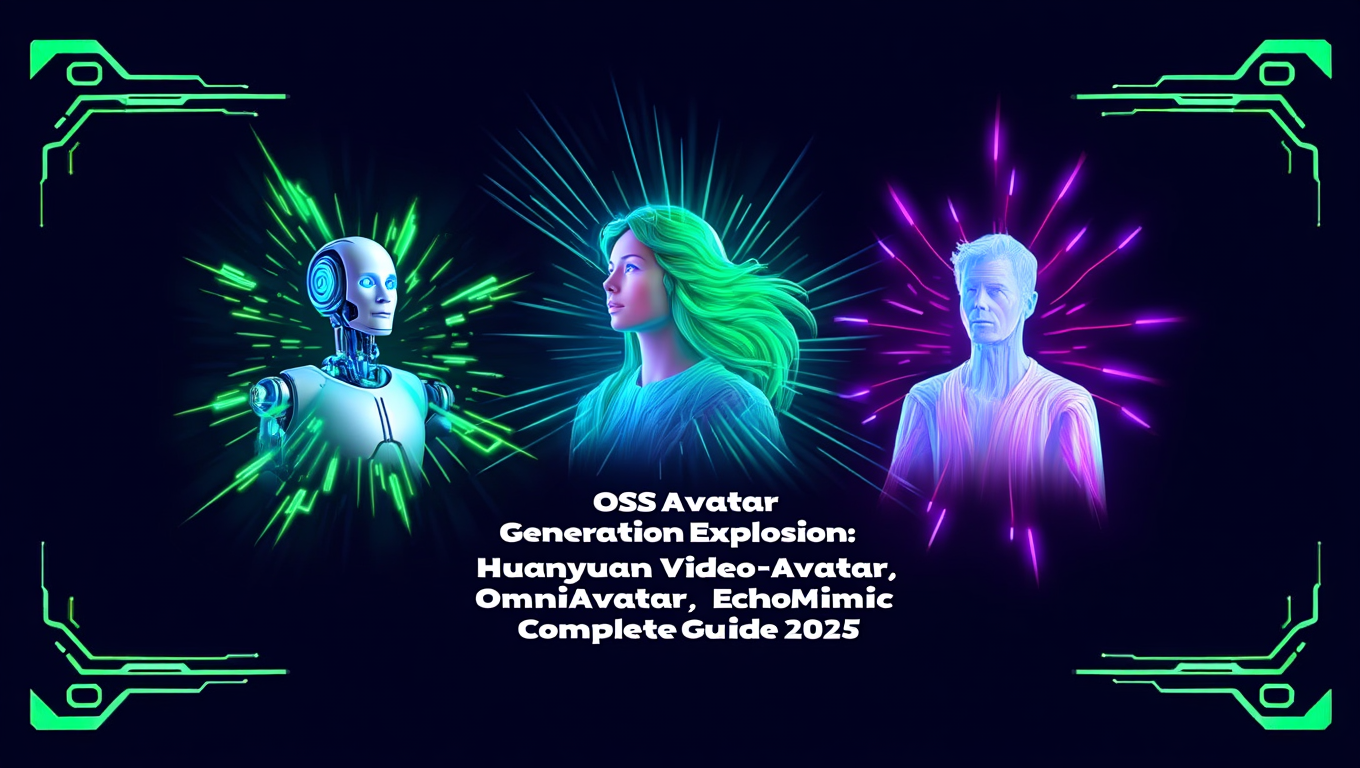 OSS Avatar Generation Explosion: Huanyuan Video-Avatar, OmniAvatar, EchoMimic Complete Guide 2025 - Complete AI Image Generation guide and tutorial