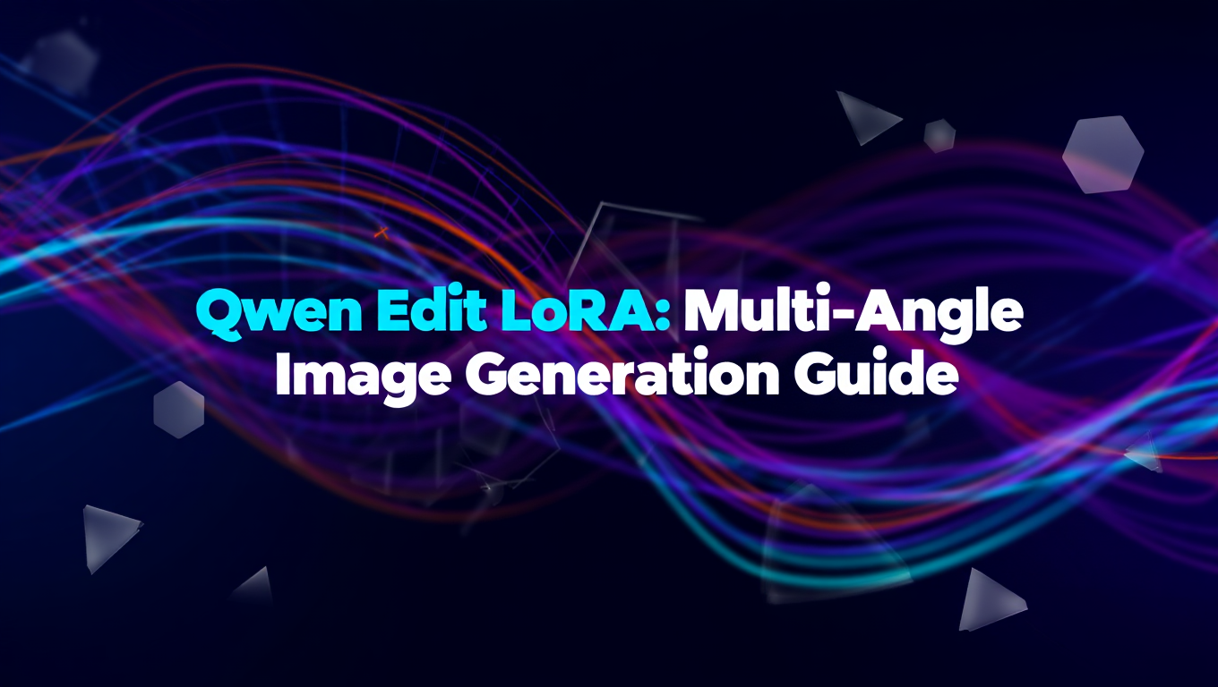 Qwen Edit LoRA: Multi-Angle Image Generation Guide - Complete AI Image Generation guide and tutorial