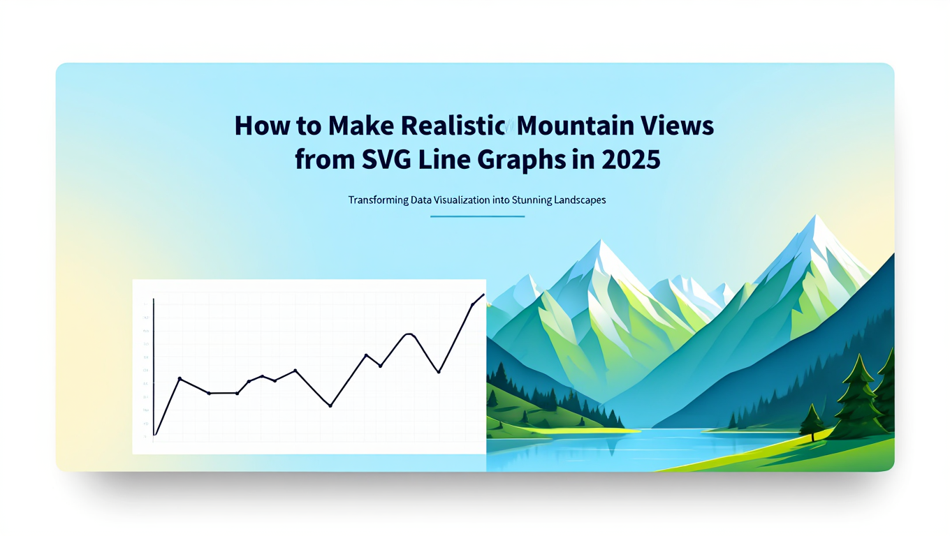 How to Make Realistic Mountain Views from SVG Line Graphs in 2025 - Complete AI Image Generation guide and tutorial