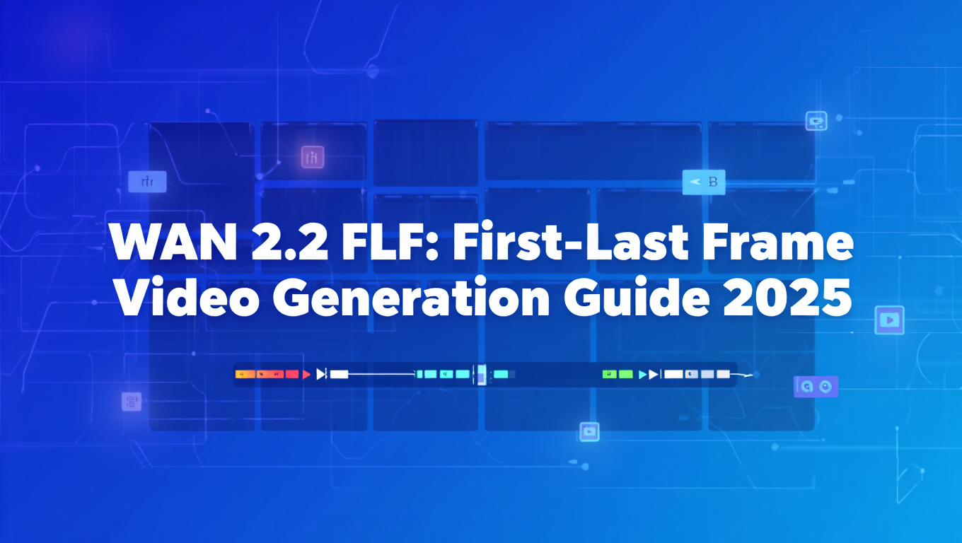 WAN 2.2 FLF: First-Last Frame Video Generation Guide 2025 - Complete ComfyUI guide and tutorial