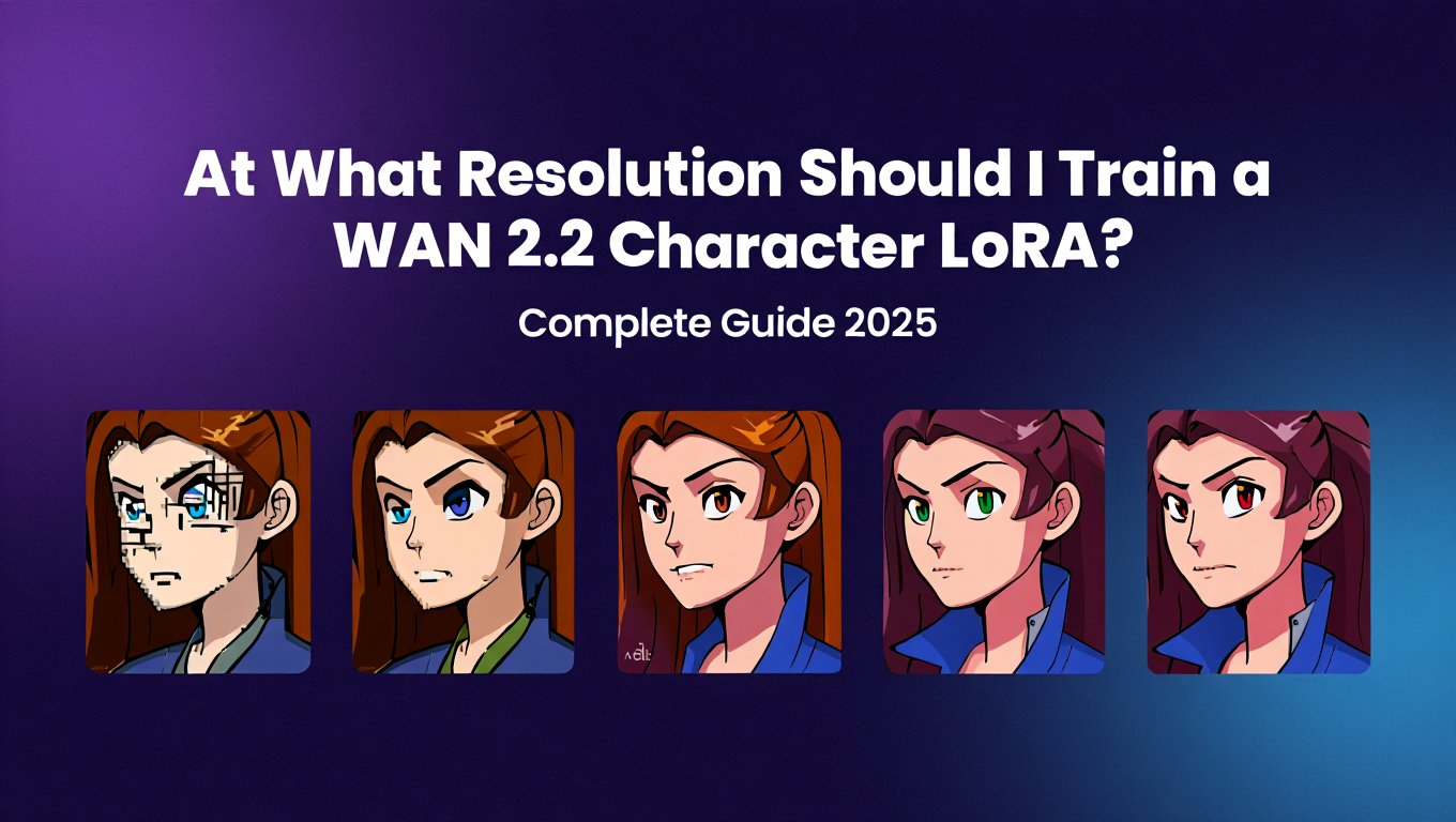 At What Resolution Should I Train a WAN 2.2 Character LoRA? Complete Guide 2025 - Complete ComfyUI guide and tutorial