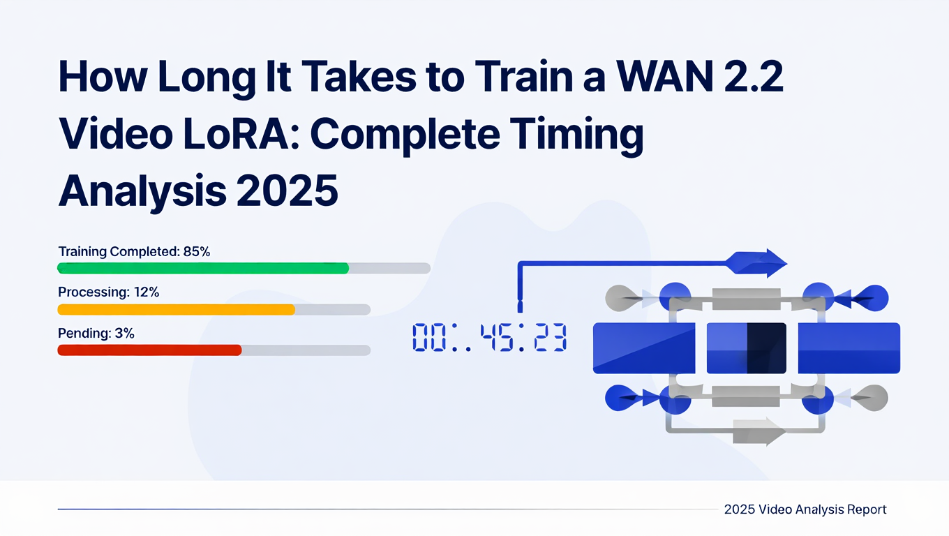 How Long It Takes to Train a WAN 2.2 Video LoRA: Complete Timing Analysis 2025 - Complete ComfyUI guide and tutorial