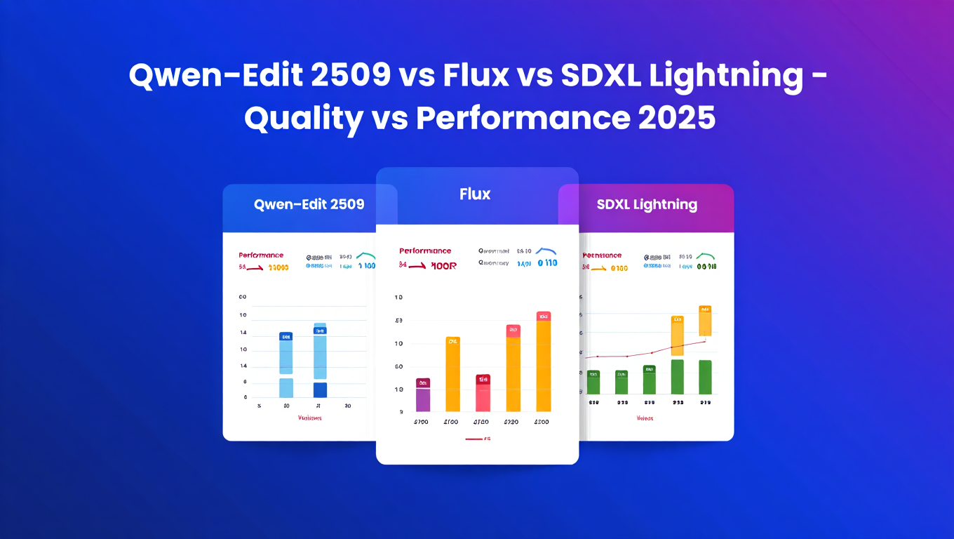 Qwen-Edit 2509 vs Flux vs SDXL Lightning - Quality vs Performance 2025 - Complete AI Image Generation guide and tutorial