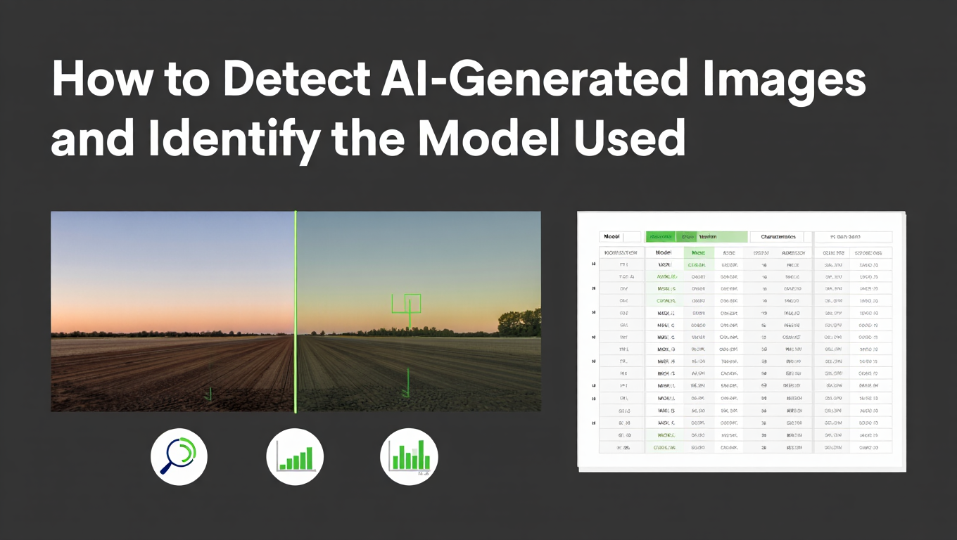 How to Detect AI-Generated Images and Identify the Model Used - Complete AI Image Generation guide and tutorial