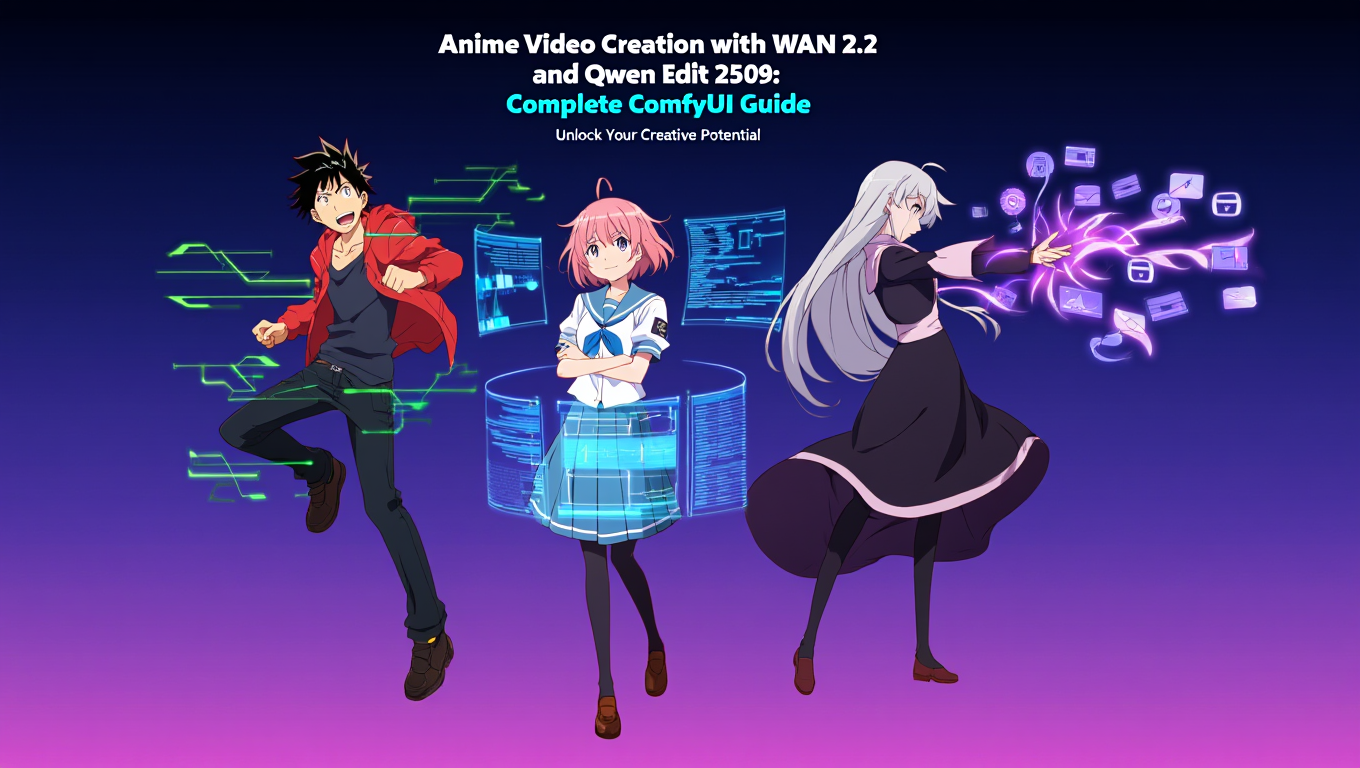 Anime Video Creation with WAN 2.2 and Qwen Edit 2509: Complete ComfyUI Guide