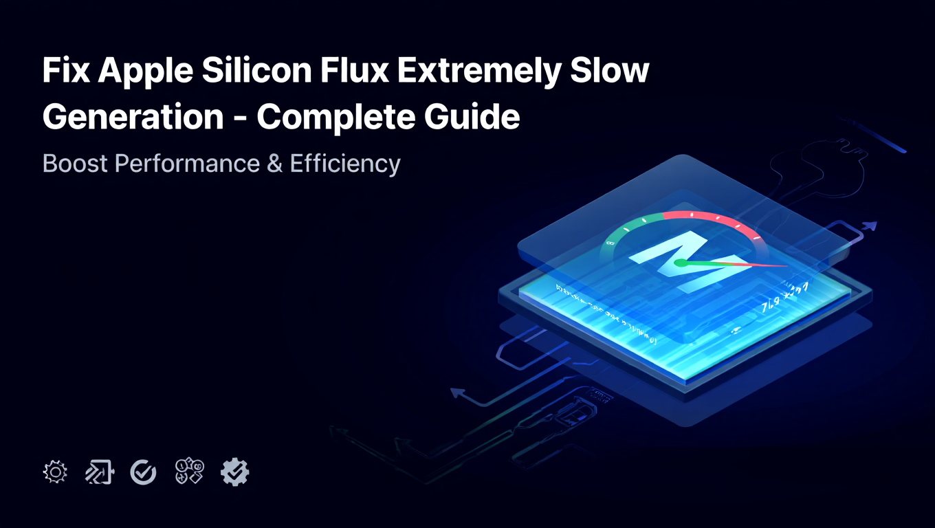 Fix Apple Silicon Flux Extremely Slow Generation - Complete Guide