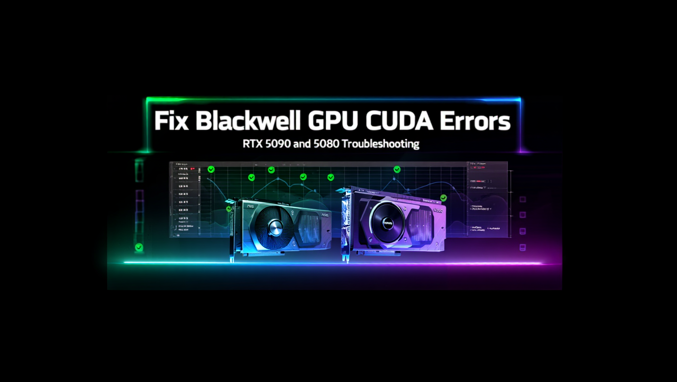 Fix Blackwell GPU CUDA Errors - RTX 5090 and 5080 Troubleshooting - Complete AI Image Generation guide and tutorial