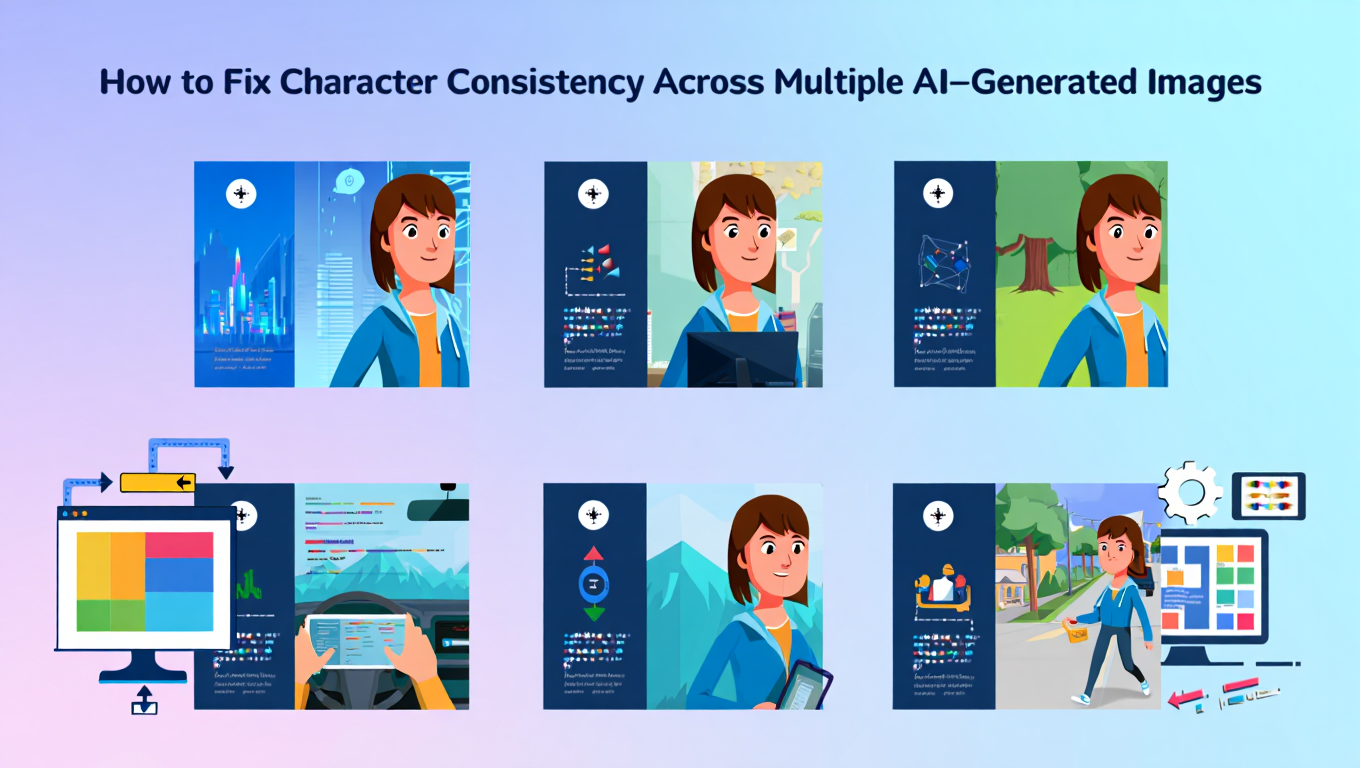 How to Fix Character Consistency Across Multiple AI-Generated Images - Complete AI Image Generation guide and tutorial