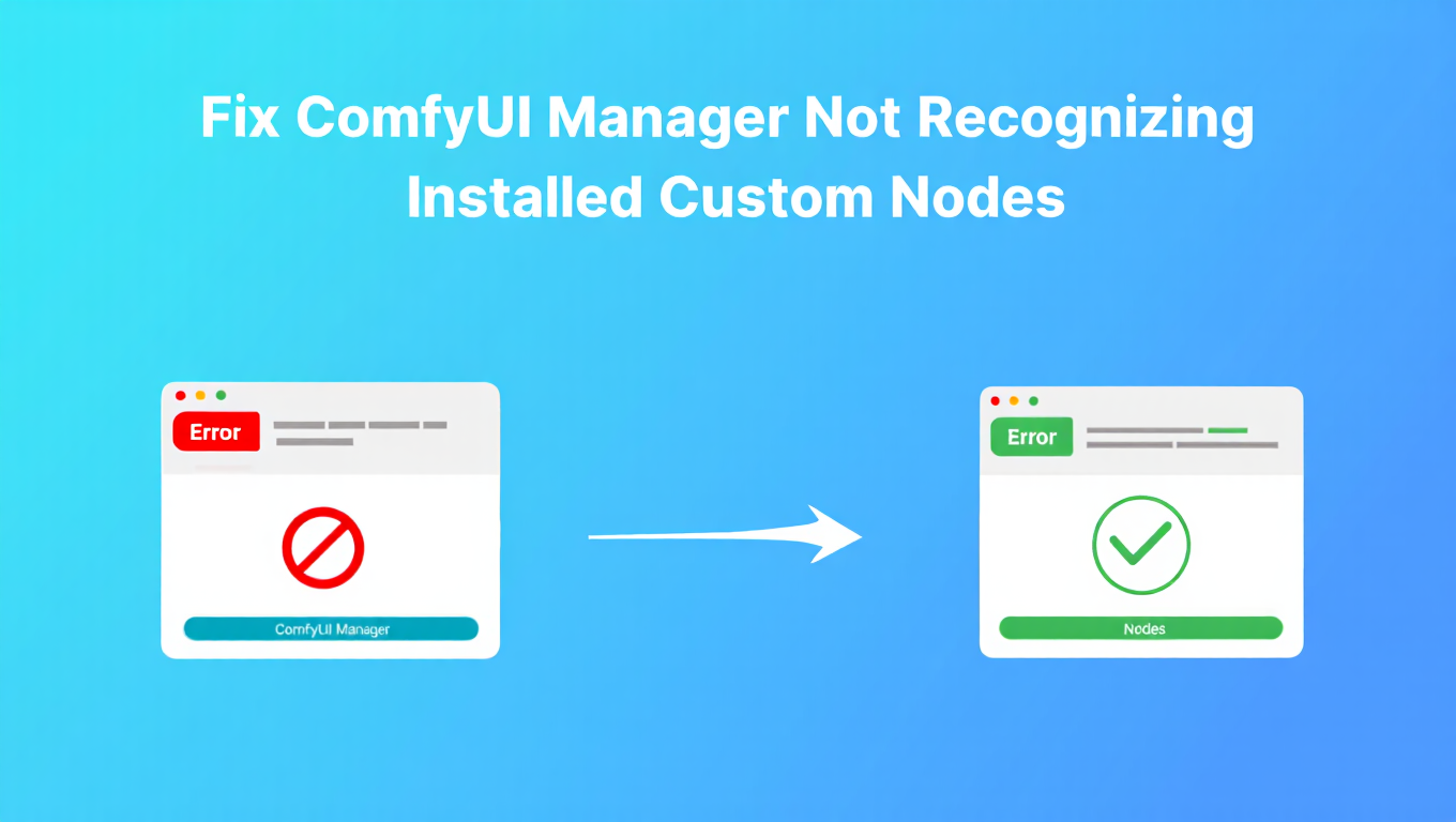 Fix ComfyUI Manager Not Recognizing Installed Custom Nodes - Complete ComfyUI guide and tutorial