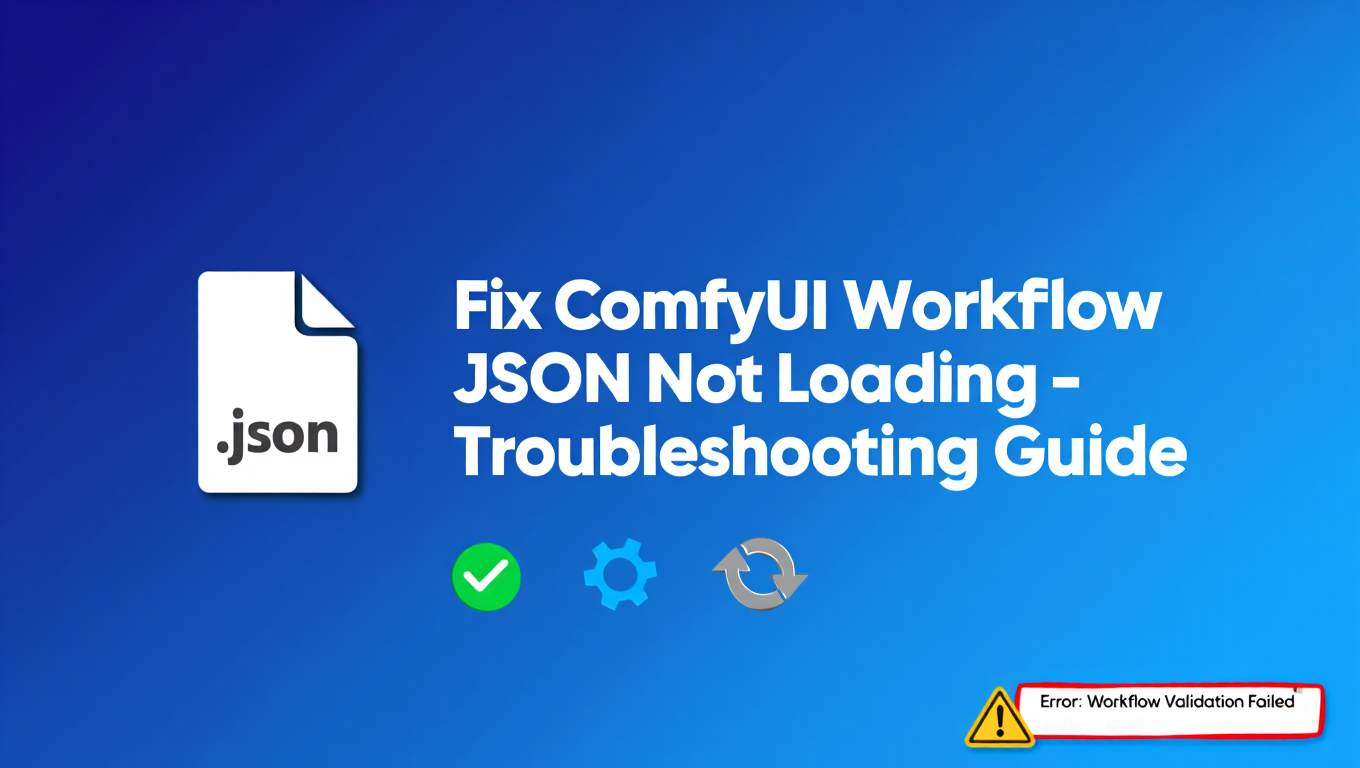 Fix ComfyUI Workflow JSON Not Loading - Troubleshooting Guide - Complete ComfyUI guide and tutorial