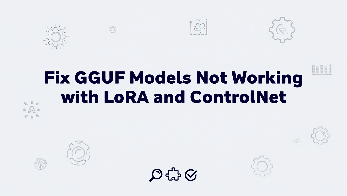 Fix GGUF Models Not Working with LoRA and ControlNet - Complete ComfyUI guide and tutorial