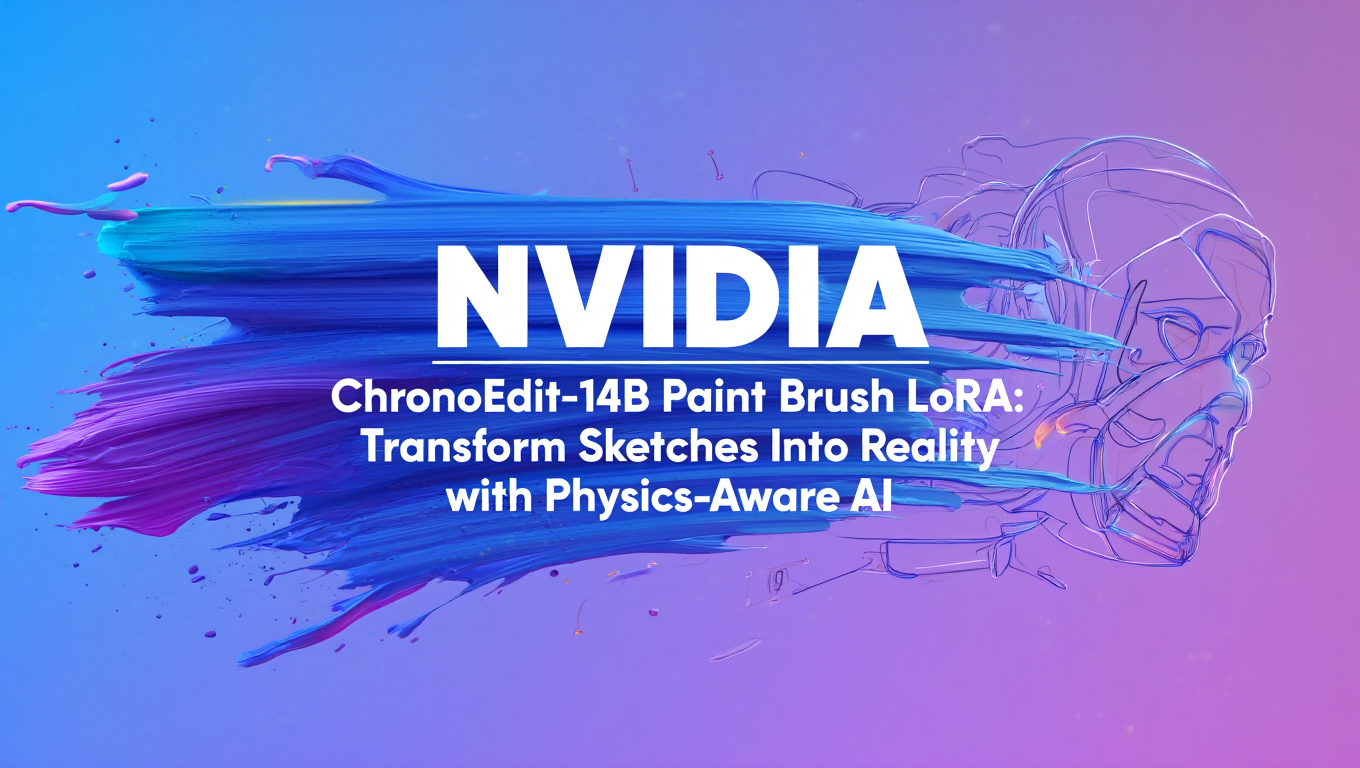 NVIDIA ChronoEdit-14B Paint Brush LoRA: Transform Sketches Into Reality with Physics-Aware AI - Complete ComfyUI guide and tutorial