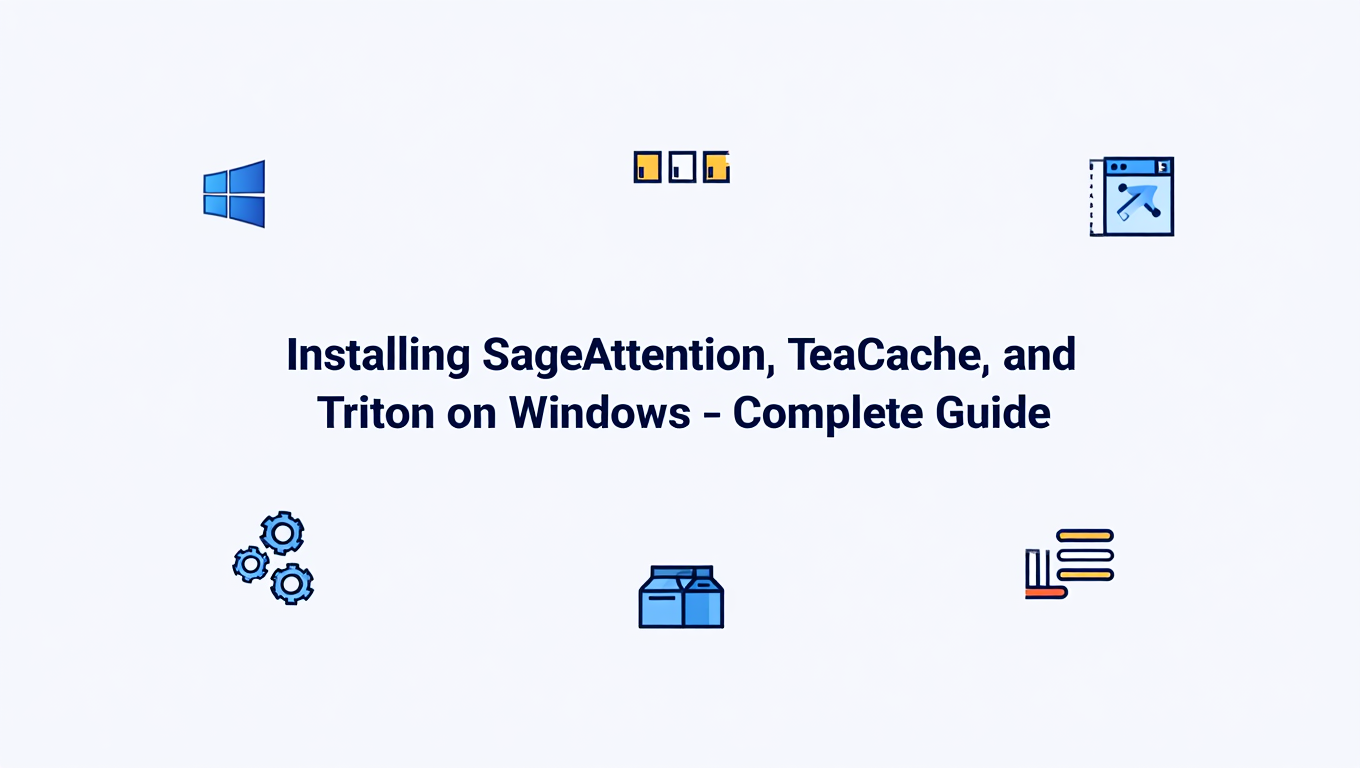 Installing SageAttention, TeaCache, and Triton on Windows - Complete Guide - Complete ComfyUI guide and tutorial