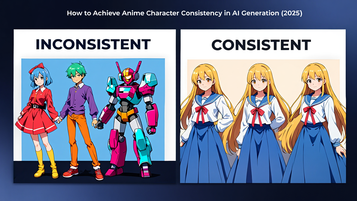 How to Achieve Anime Character Consistency in AI Generation (2025) - Complete AI Image Generation guide and tutorial